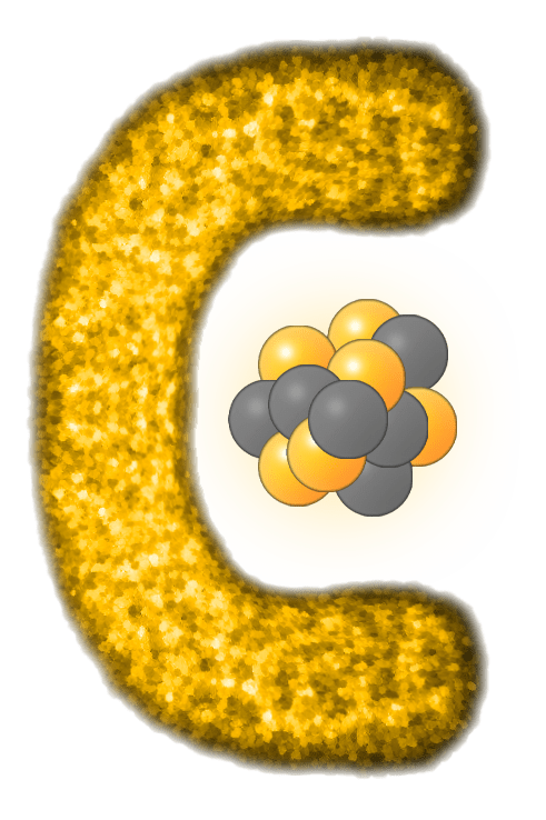 Orbital model carbon atom